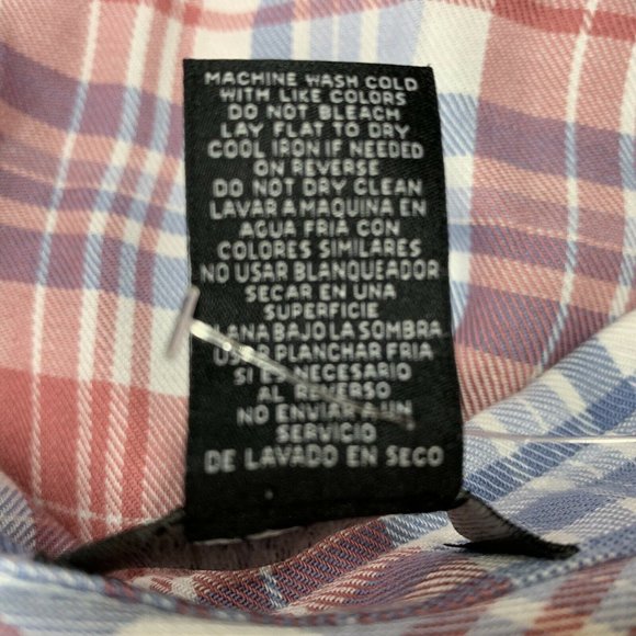 Max & Mia XL Plaid Rose Long Sleeve Button Front - Picture 6 of 7